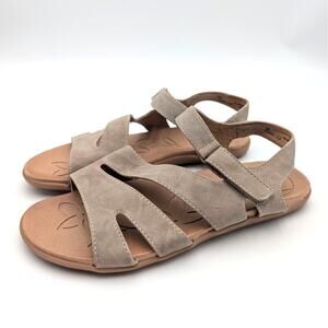 BOC by Born Hollyn Women's Adjustable Strap Footbed Sandals Tan Size US9M EU40